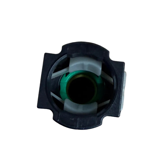 DP Customs 2017-2026 Duramax L5P fuel injector blanking cap installed on engine component.