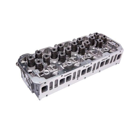 Fleece Performance Engineering LB7 Cupless Cylinder Heads with detailed metal finish and bolt holes, designed for diesel engine upgrades.