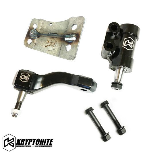 Kryptonite Products Death Grip Idler Side Package showing black metal idler side with mounting hardware and branding details