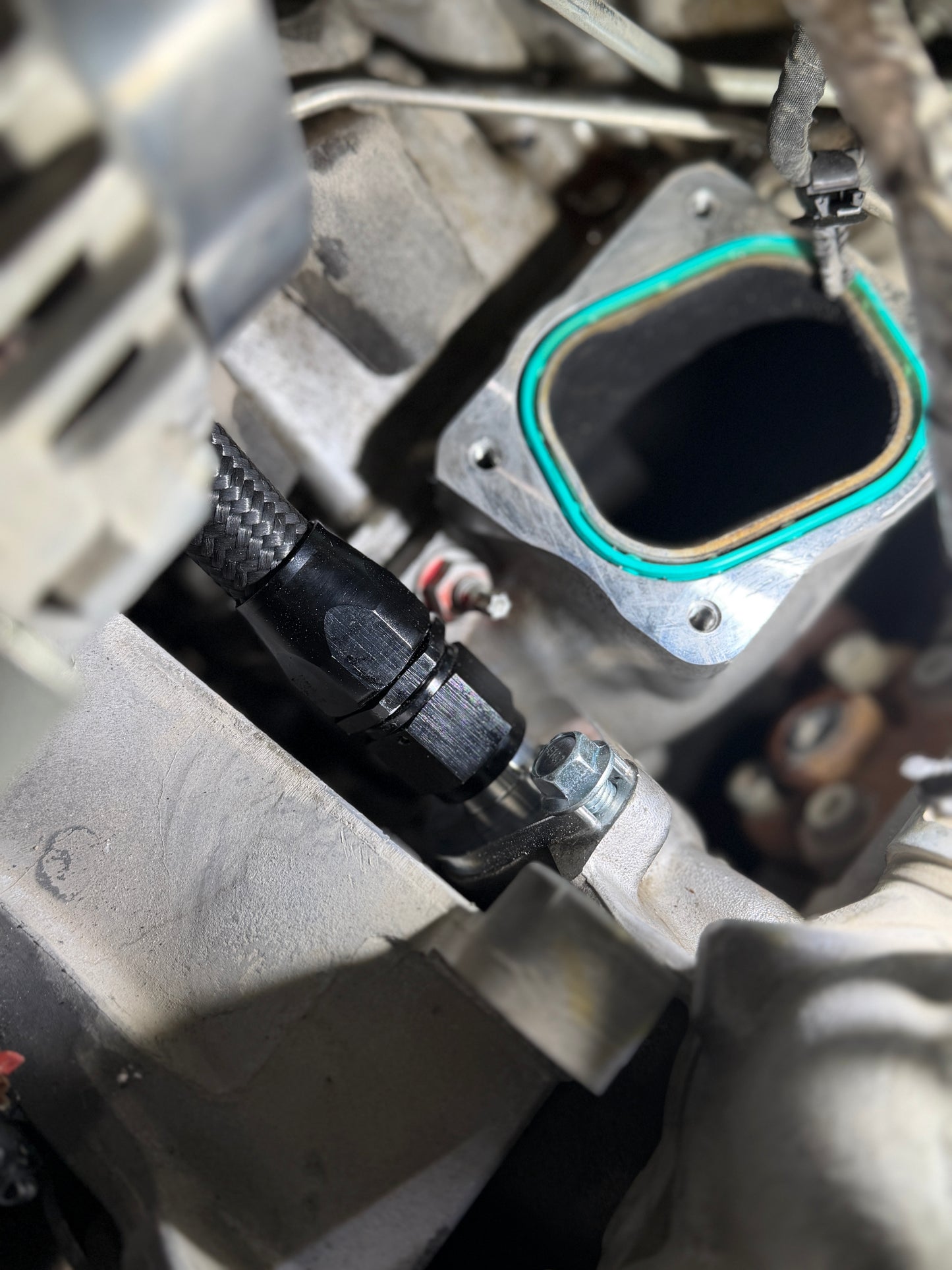 DP Customs L5P Duramax Billet -10 AN Side Thermostat Adapter Fitting