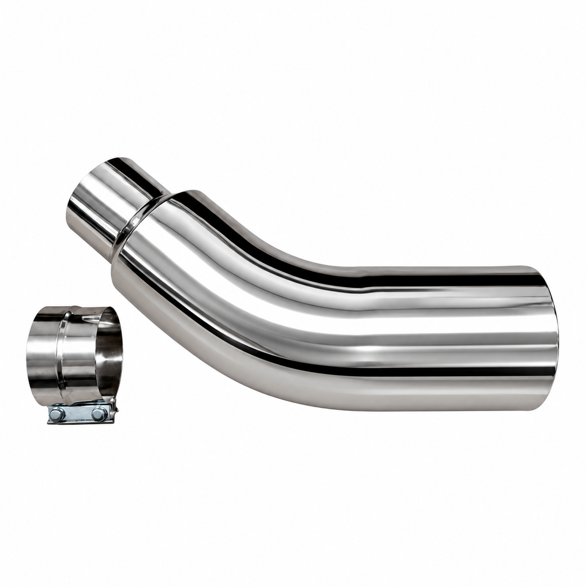 DP Customs 304 Polished Stainless Exhaust Elbow Tip - DP Customs
