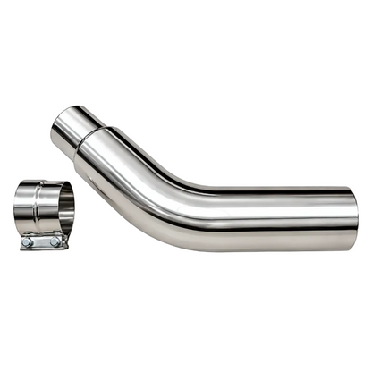 DP Customs 304 Polished Stainless Exhaust Elbow Tip - DP Customs