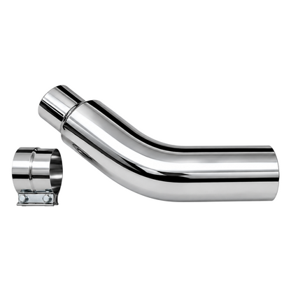 DP Customs 304 Polished Stainless Exhaust Elbow Tip - DP Customs