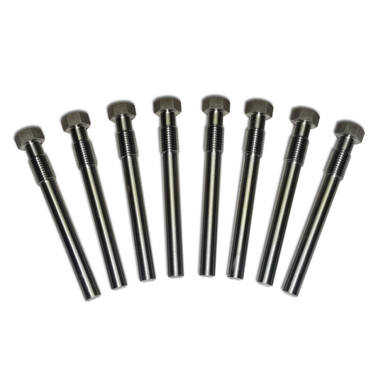 DHD Glow Plug Eliminators for 2001-2005 LB7 LLY Duramax diesel trucks, show the high-quality replacement parts in the image.