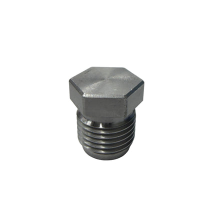 DP Customs 2017-2026 L5P Duramax rear differential pressure sensor bung plug installed in vehicle axle housing.