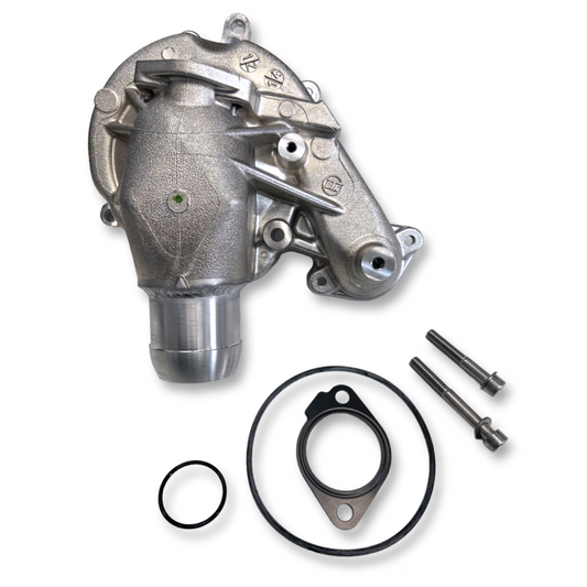 DHD High Performance High RPM Duramax LB7 & LLY water pump by DP Customs, featuring metal impeller and durable components.