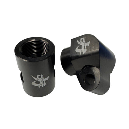 DP Customs 03-07 Duramax front route AC suction line showing detailed metal tubing and fittings for vehicle air conditioning system