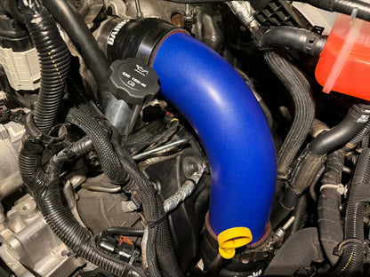 DP Customs 2017-2026 Duramax L5P Billet CCV System showing polished billet metal components and installation details