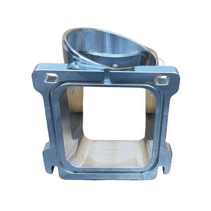 DP Customs Duramax 3.5-inch billet Y bridge showcasing durable aluminum construction and precise machining for diesel truck performance