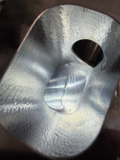 DP Customs L5P Duramax Twisted Billet T4 Wastegate Pedestal showing polished billet aluminum construction and mounting details