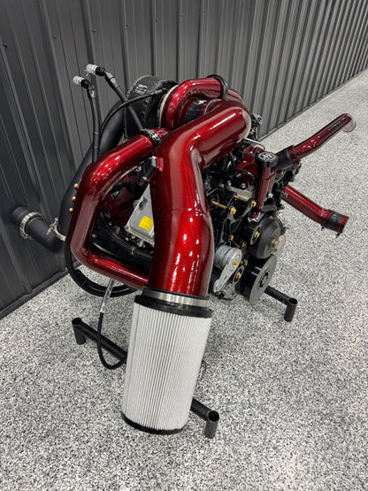 DP Customs DPC LB7 Duramax S400 single turbo kit with metal components and turbocharger assembly for diesel truck performance