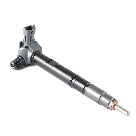DP Customs Exergy L5P Injectors installed in a diesel engine, showcasing the high-performance fuel injectors for L5P Duramax trucks.