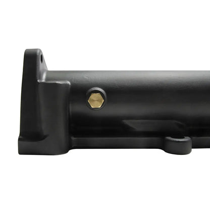 HSP ceramic coated cast manifolds for 2001-2016 Duramax diesel engines, manufactured by DP Customs, showing the cast metal design.