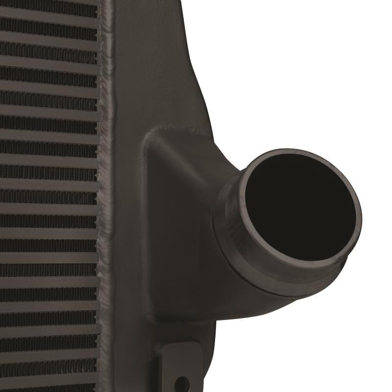DP Customs Mishimoto intercooler for 2006-2010 Duramax diesel engine, showing the core and end tanks in the image.