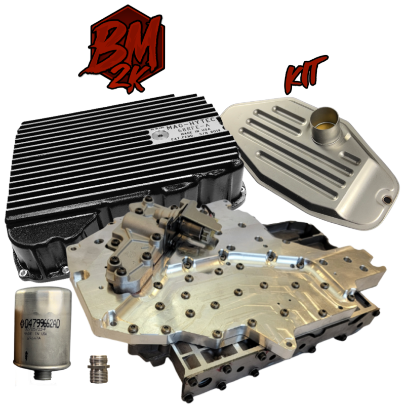 DP Customs Randys Transmissions Babymaker 2000 Kit for 19+ 68RFE transmission, showing components arranged on a clean surface.