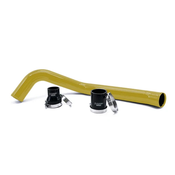 HSP Diesel Duramax hot side intercooler pipe for Chevy and GMC trucks, custom color, high-performance turbo intercooler tube