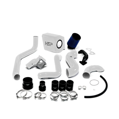 HSP Diesel LBZ Duramax Max Air Flow Bundle with white components for 2006-2007 Chevrolet and GMC trucks, enhanced airflow system.