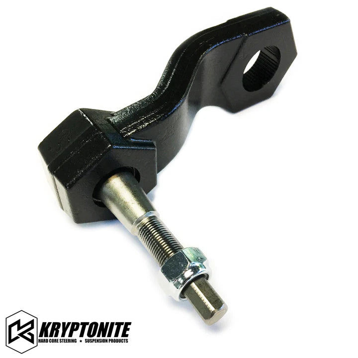 Kryptonite Products Uni Spline Pitman Arm showing a metal steering component with splined ends and mounting holes.