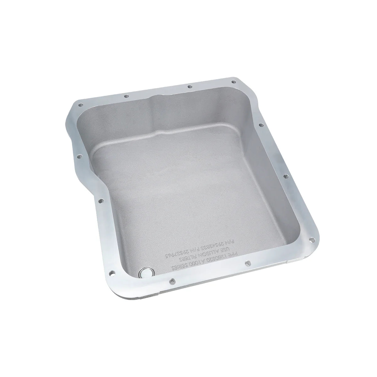 PPE heavy-duty cast aluminum transmission pan for 2001-2019 GM Duramax 6.6L with Allison 1000 transmission, standard capacity.