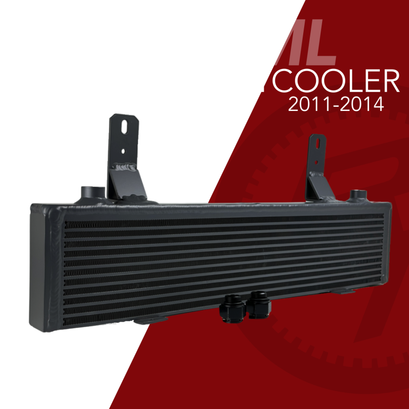 Fluidyne HD Transmission Cooler for 2001-2024 Duramax trucks by Randys Transmission, showing the durable, high-performance cooler unit.
