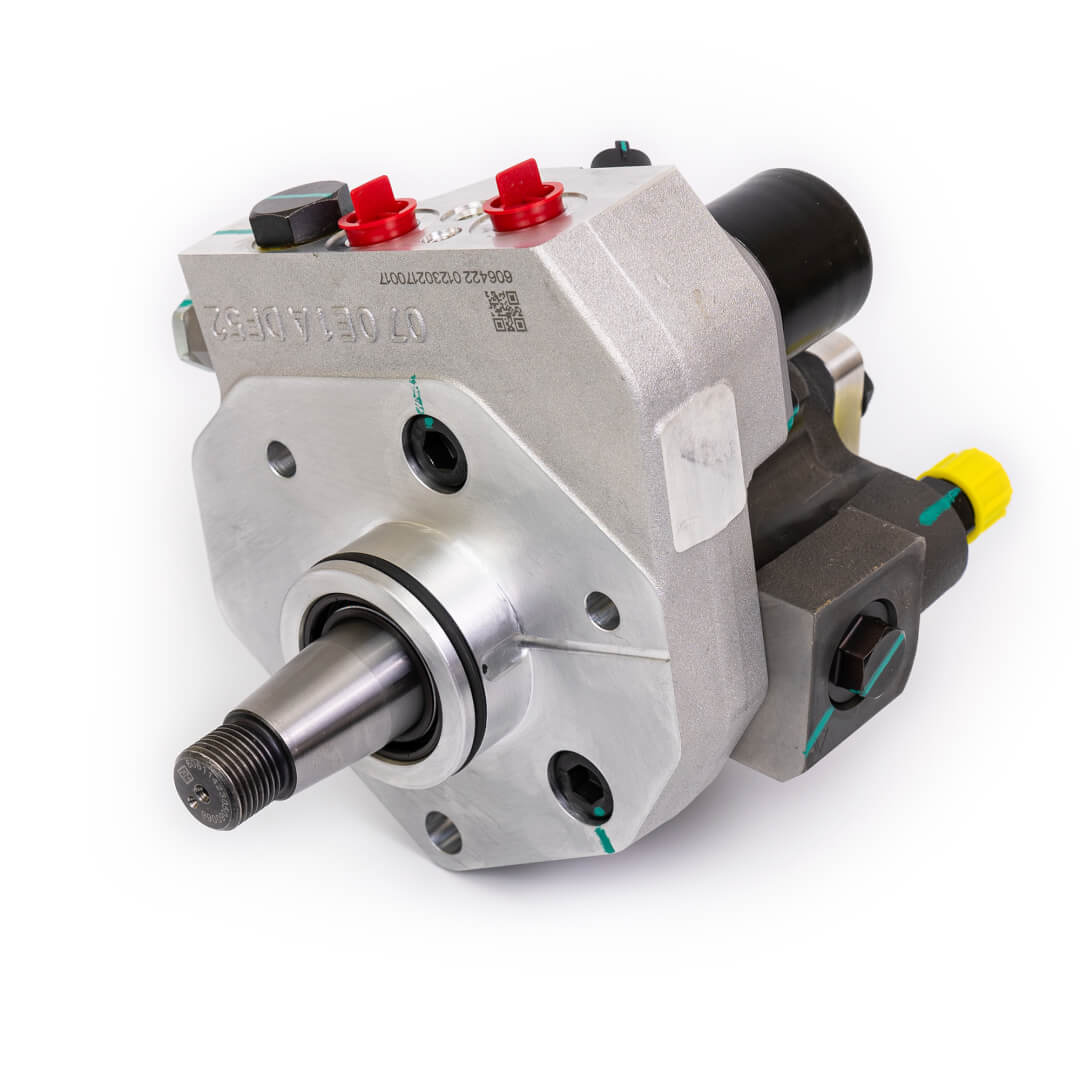 S&S Diesel Motorsport Ford 6.7L CP4 to DCR pump conversion kit with installation components and hardware.