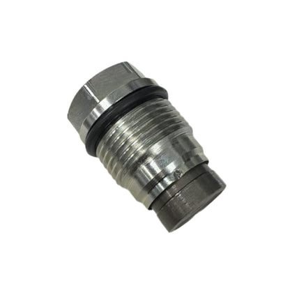 S&S Diesel Motorsport 6.7L LBZ LMM 2200 Bar (32K PSI) relief valve with metal components and branding details.