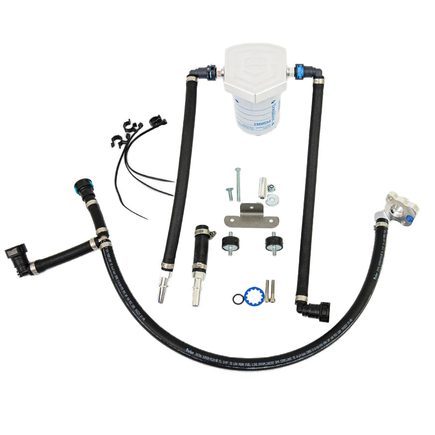 S&S Diesel Motorsports Gen2.1 6.7L Ford Power Stroke CP4 disaster prevention kit installed in a 2011+ truck engine