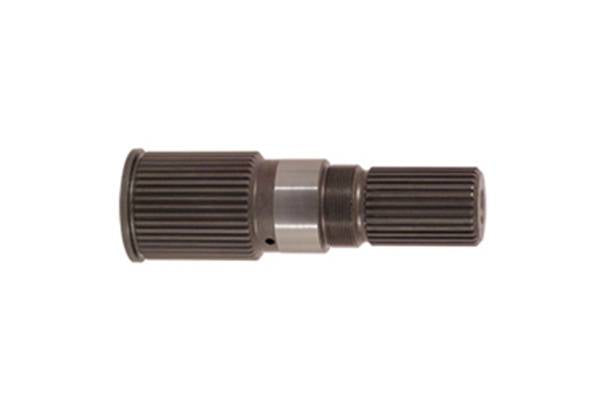 TCS billet output shaft for 2001-2019 Duramax trucks, high-strength metal component for drivetrain performance
