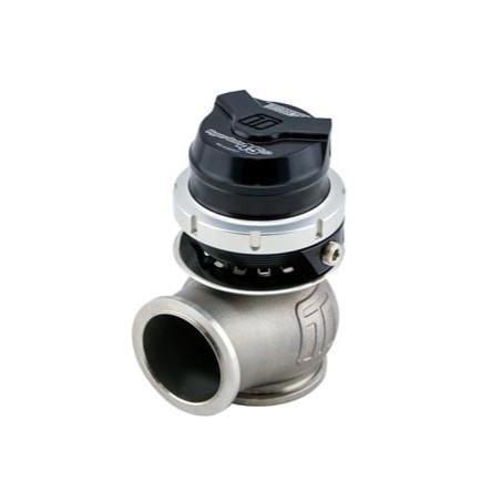 Turbosmart GenV Hypergate wastegate in black with 35/40psi boost pressure, designed for high-performance turbocharged engines.